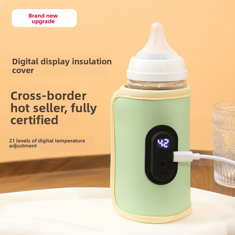 Portable Bottle Warmer - Portable Digital Display Baby Bottle Warmer