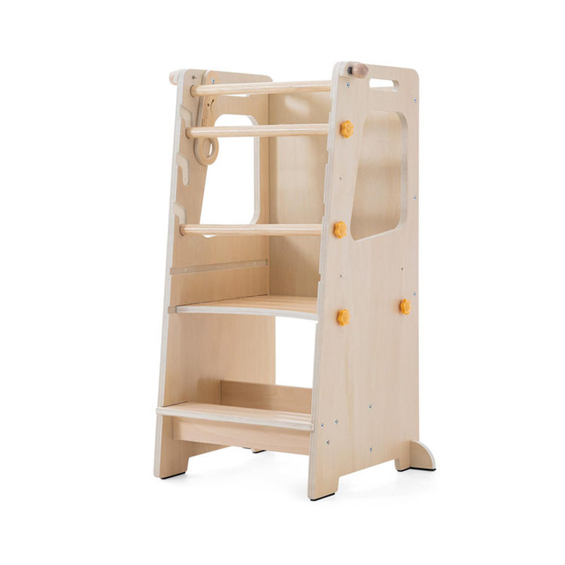 Toddler Learning Tower - Baby Learning Tower Foldable Wood Slip