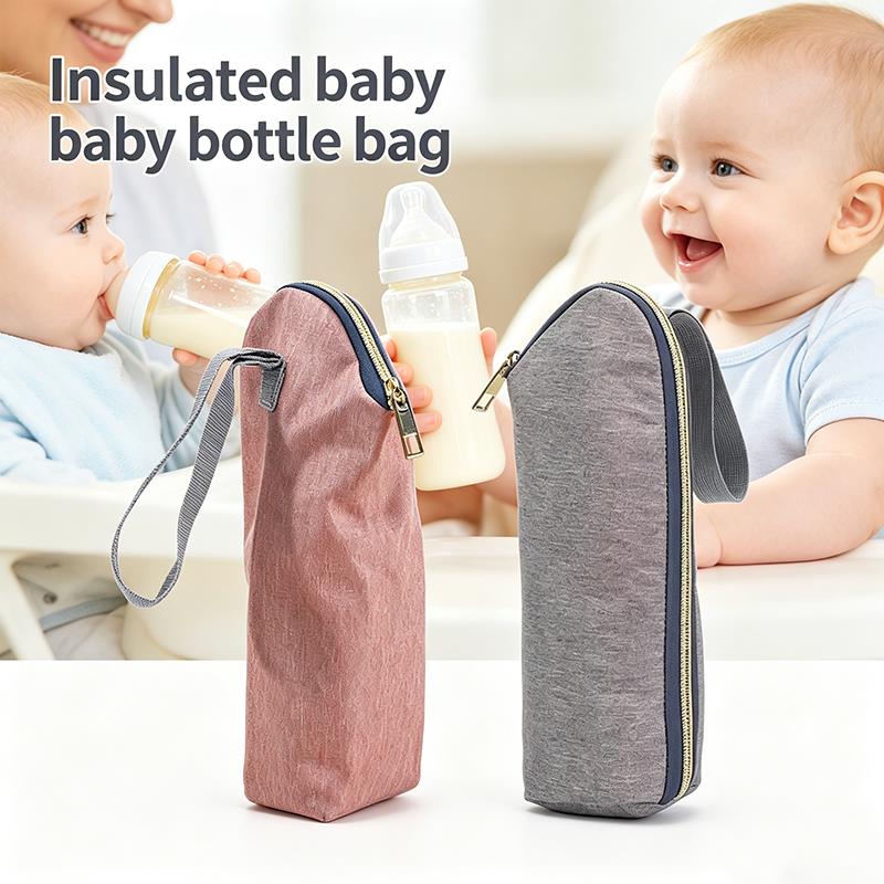Portable Bottle Warmer - Portable Baby Bottle Insulated Bag, Zippered
