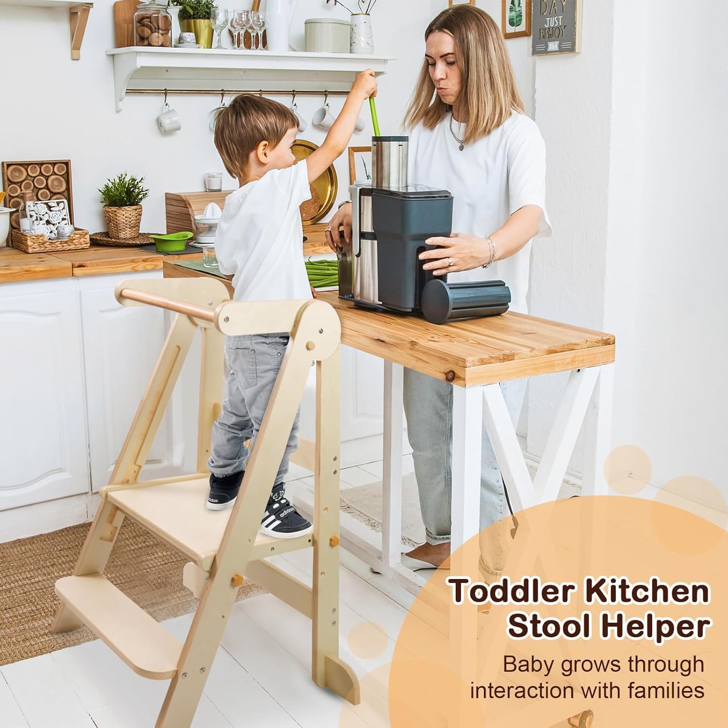 Foldable Toddler Kitchen Tower - Toddler Learning Tower 评论和价格