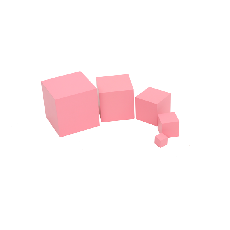 10cm Pink Tower 5 Steps Montes - Toddler Learning Tower 评论和价格