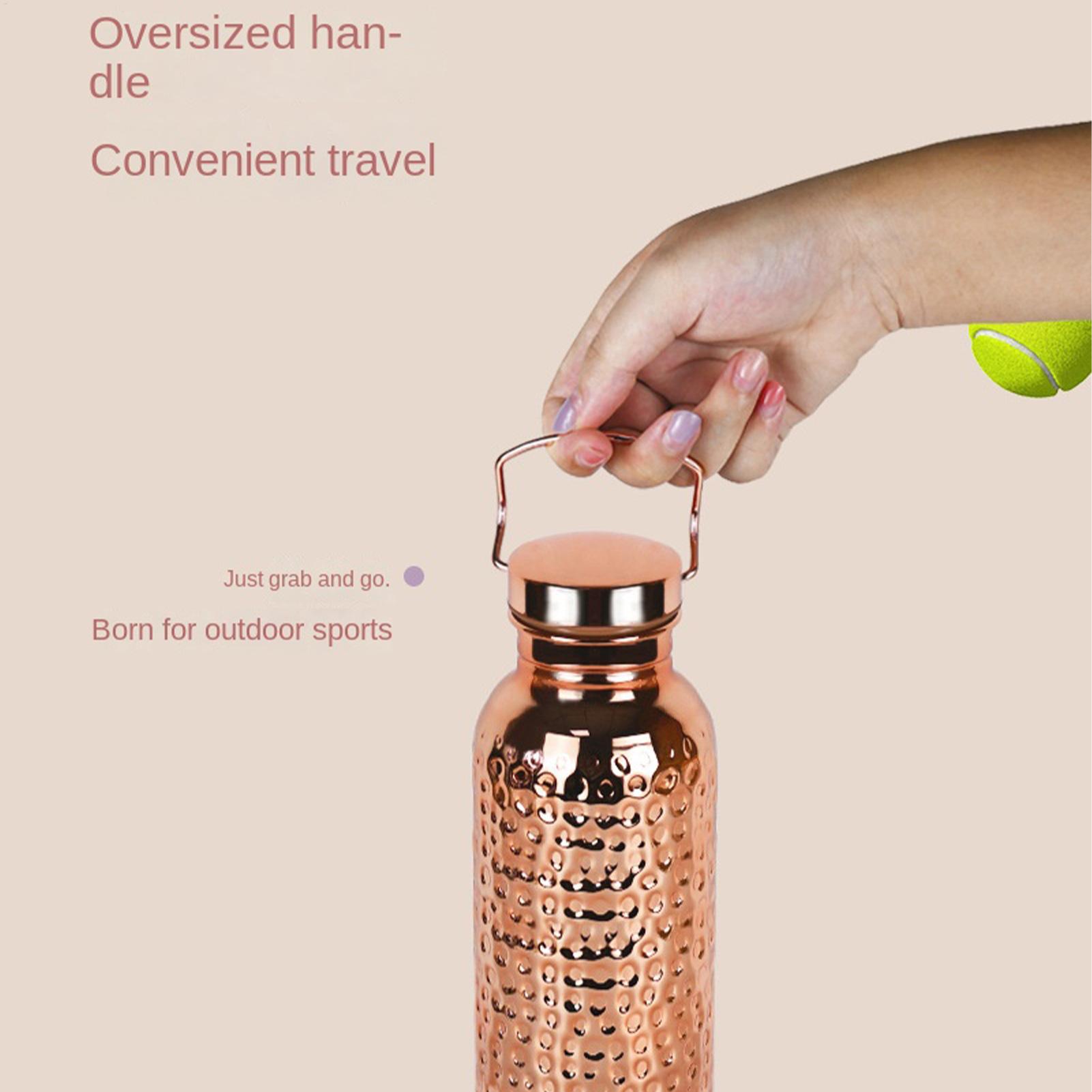 Pure Copper Water Bottle 800ml - Portable Bottle Warmer 评论和价格