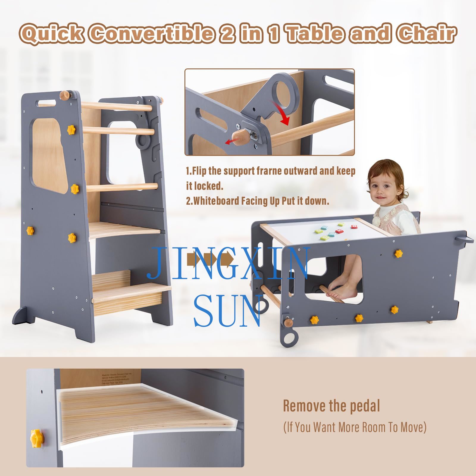 4 in 1 Toddler Kitchen Tower M - Toddler Learning Tower 评论和价格